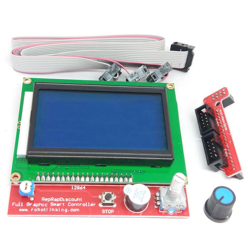 RAMPS1.4 LCD 12864 Control Panel 3D Printer Smart Controller LCD Display for 3D Printer RAMPS1.4 LCD
RAMPS1.4 LCD 12864 Control Panel 3D Printer Smart Controller LCD Display for 3D Printer RAMPS1.4 LCD