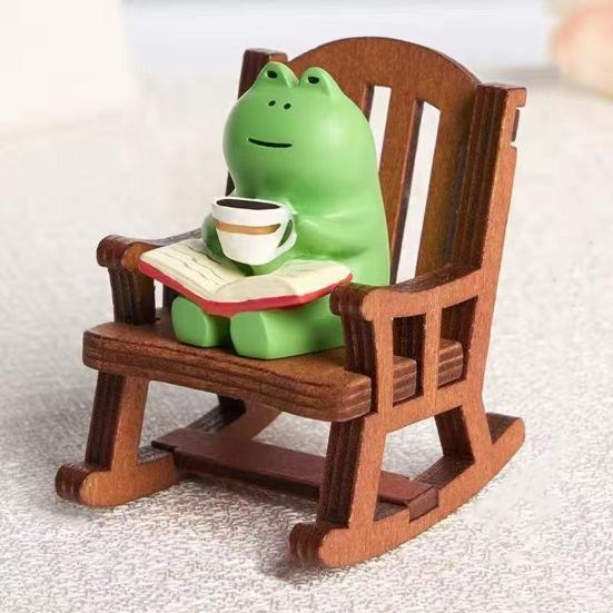 Yousheng Mini Frog Figurine Resin Frog Sculpture with Rocking Chair Small Healing Frog Ornament for Car Interior Home Office Desktop B
Yousheng Mini Frog Figurine Resin Frog Sculpture with Rocking Chair Small Healing Frog Ornament for Car Interior Home Office Desktop B