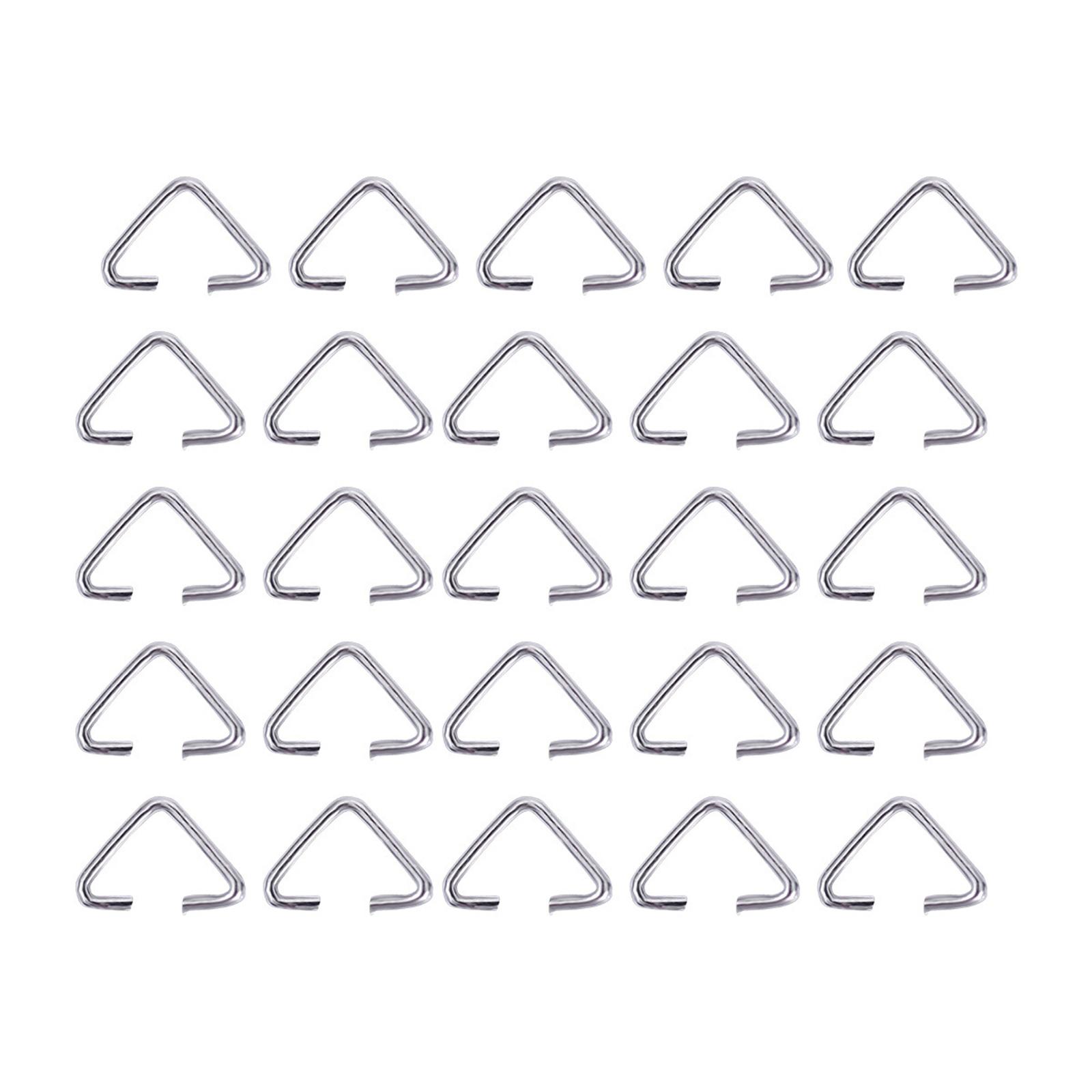 600 Pieces Stainless Steel Triangle Bails Open Rings Connectors for Handmade Earrings Bracelets and Necklaces Set
600 Pieces Stainless Steel Triangle Bails Open Rings Connectors for Handmade Earrings Bracelets and Necklaces Set