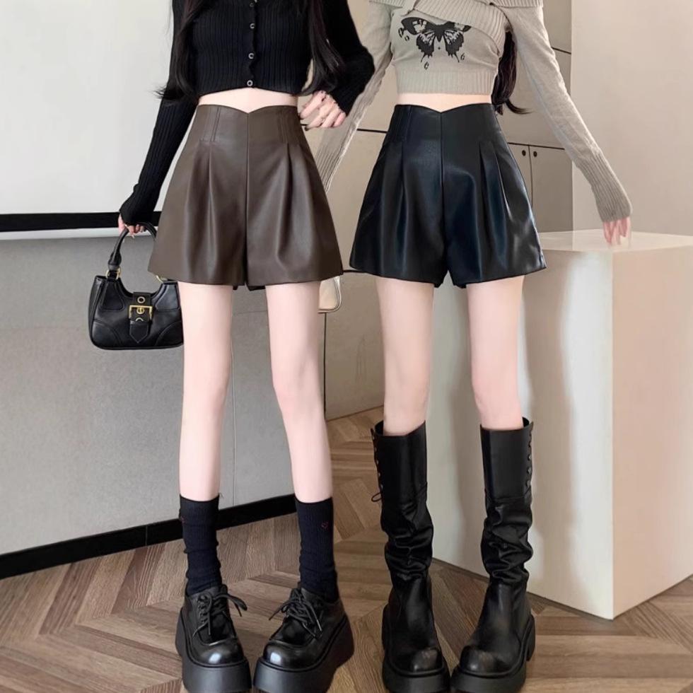 Women s Coffee-Colored High-Waisted A-Line Leather Shorts, Spring/Autumn 2024 Collection, Wide-Leg, Petite Bootcut Casual Pants XS
Women s Coffee-Colored High-Waisted A-Line Leather Shorts, Spring/Autumn 2024 Collection, Wide-Leg, Petite Bootcut Casual Pants XS