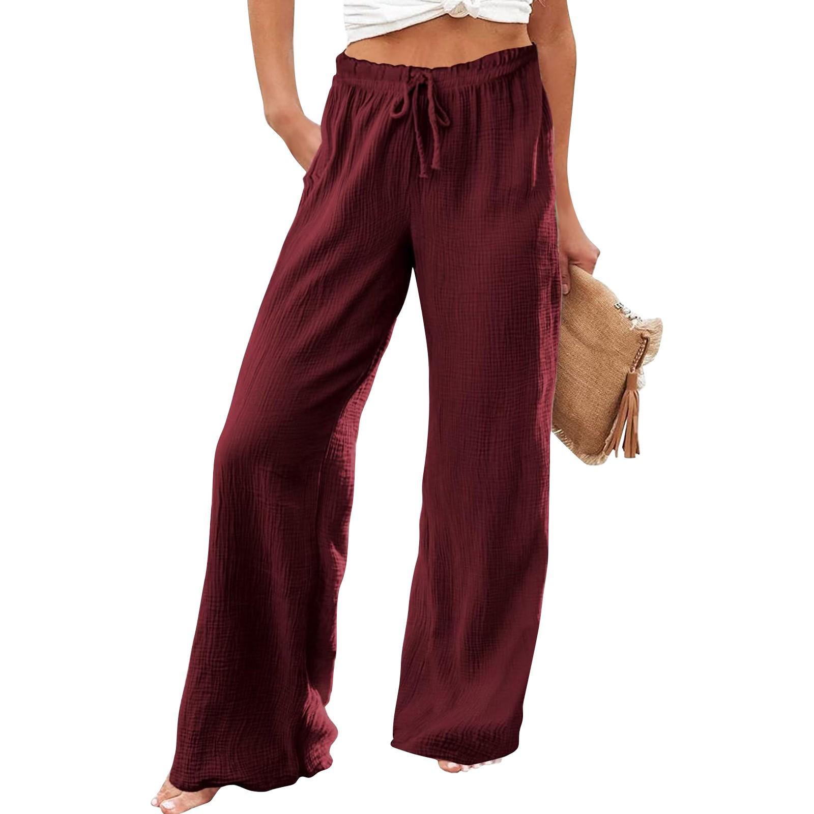 Women s 2026 High-Waist Loose Wide-Leg Drawstring Pants - Solid Color, Commuting/Casual Style Double Extra Large вино красного
Women s 2026 High-Waist Loose Wide-Leg Drawstring Pants - Solid Color, Commuting/Casual Style Double Extra Large вино красного