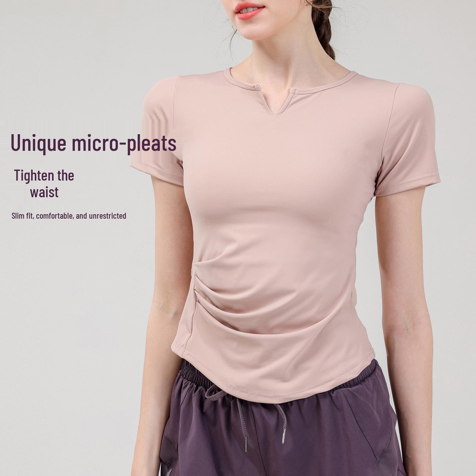 Women s Quick-Dry Yoga and Running Sports T-Shirt - Slimming Short Sleeve, Breathable, Side Pleated Fitness Top for Summer XL
Women s Quick-Dry Yoga and Running Sports T-Shirt - Slimming Short Sleeve, Breathable, Side Pleated Fitness Top for Summer XL