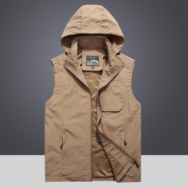 Men s Quick-Dry Multi-Pocket Vest with Detachable Hood - Plus Size, Loose Fit for Fishing & Photography 4XL
Men s Quick-Dry Multi-Pocket Vest with Detachable Hood - Plus Size, Loose Fit for Fishing & Photography 4XL