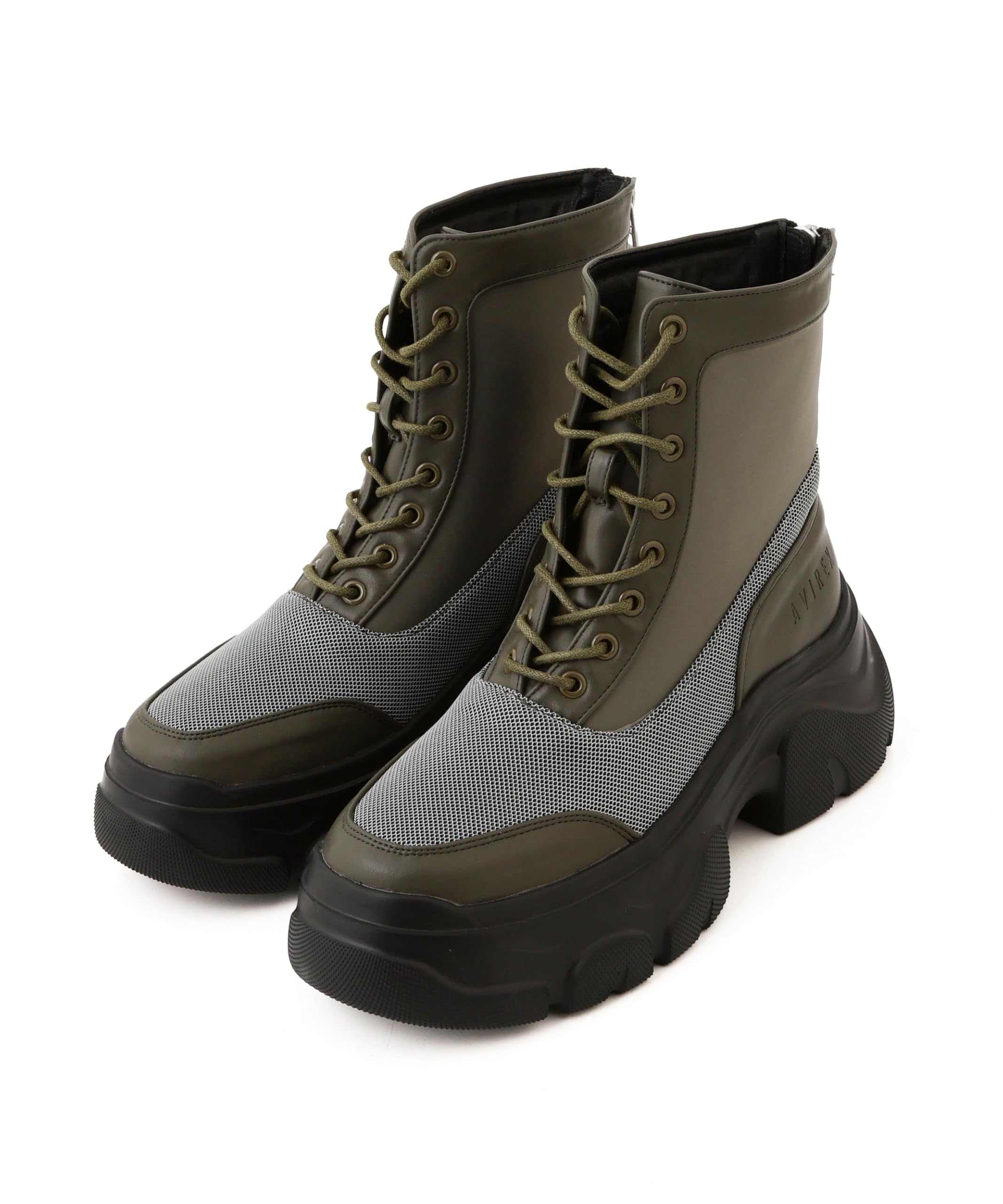 AVIREX LACE UP PLATFORM BOOTS women s 25.0 olive 783-5291701
AVIREX LACE UP PLATFORM BOOTS women s 25.0 olive 783-5291701