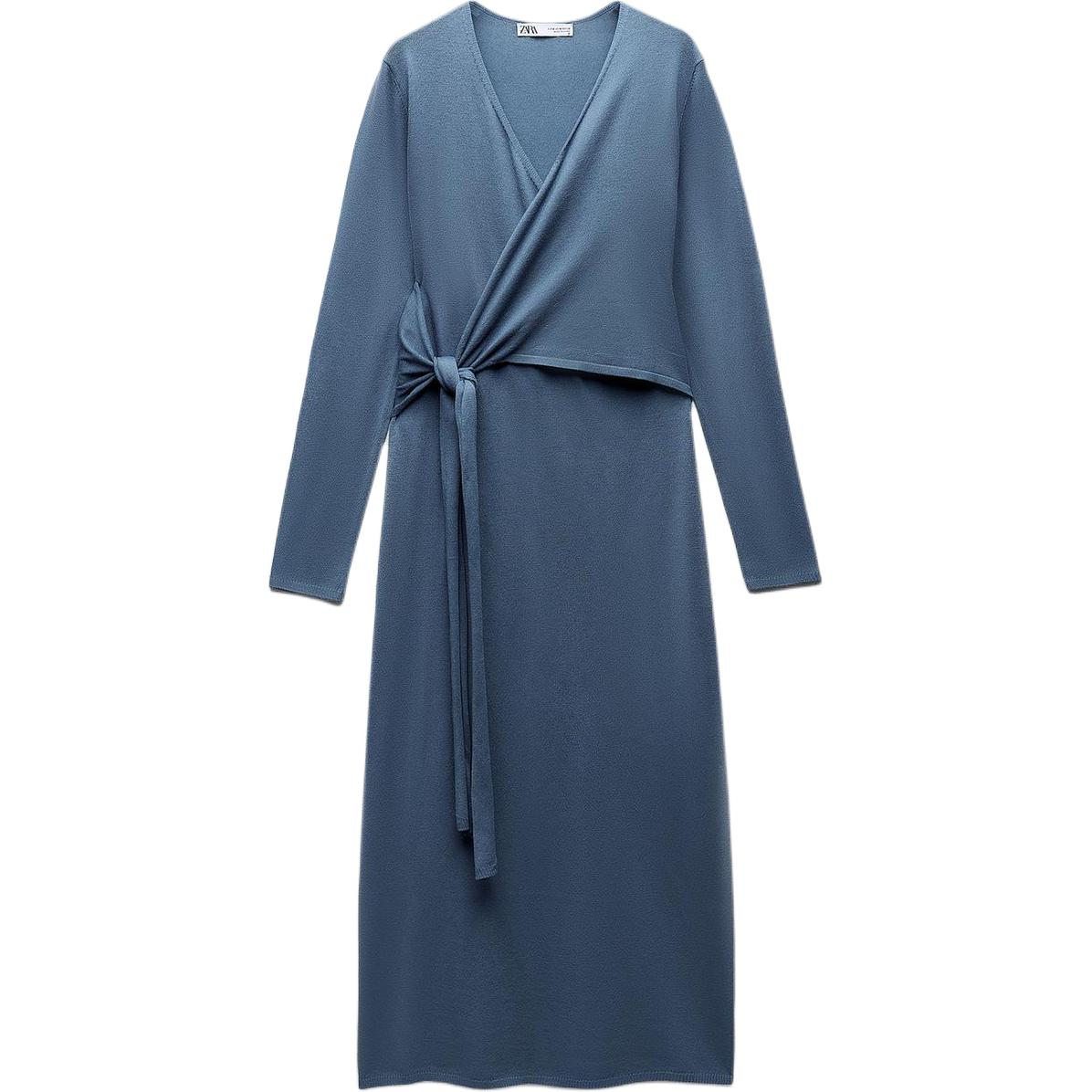 Zara Solid Color V-Neck Pullover A-Line Midi Long Sleeve Dress Women dresses Light-Blue 9598064-406 XL
Zara Solid Color V-Neck Pullover A-Line Midi Long Sleeve Dress Women dresses Light-Blue 9598064-406 XL