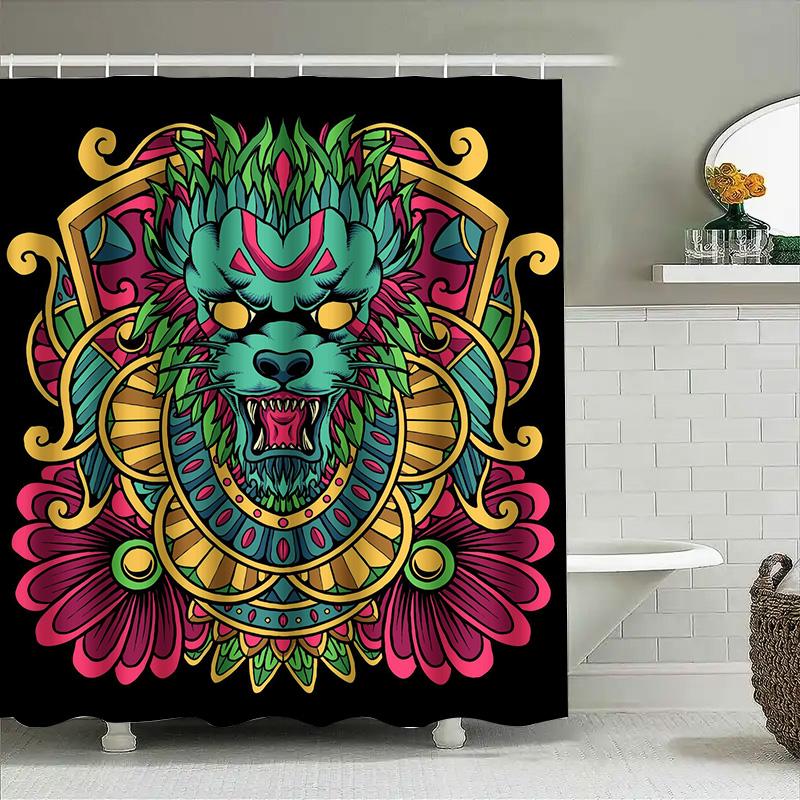 Tuniu Chinese Dragon Waterproof Shower Curtain Cool Cartoon Design Decorative Bathroom Curtain For Kids & Adults W60H190(CM)-1 Pcs
Tuniu Chinese Dragon Waterproof Shower Curtain Cool Cartoon Design Decorative Bathroom Curtain For Kids & Adults W60H190(CM)-1 Pcs