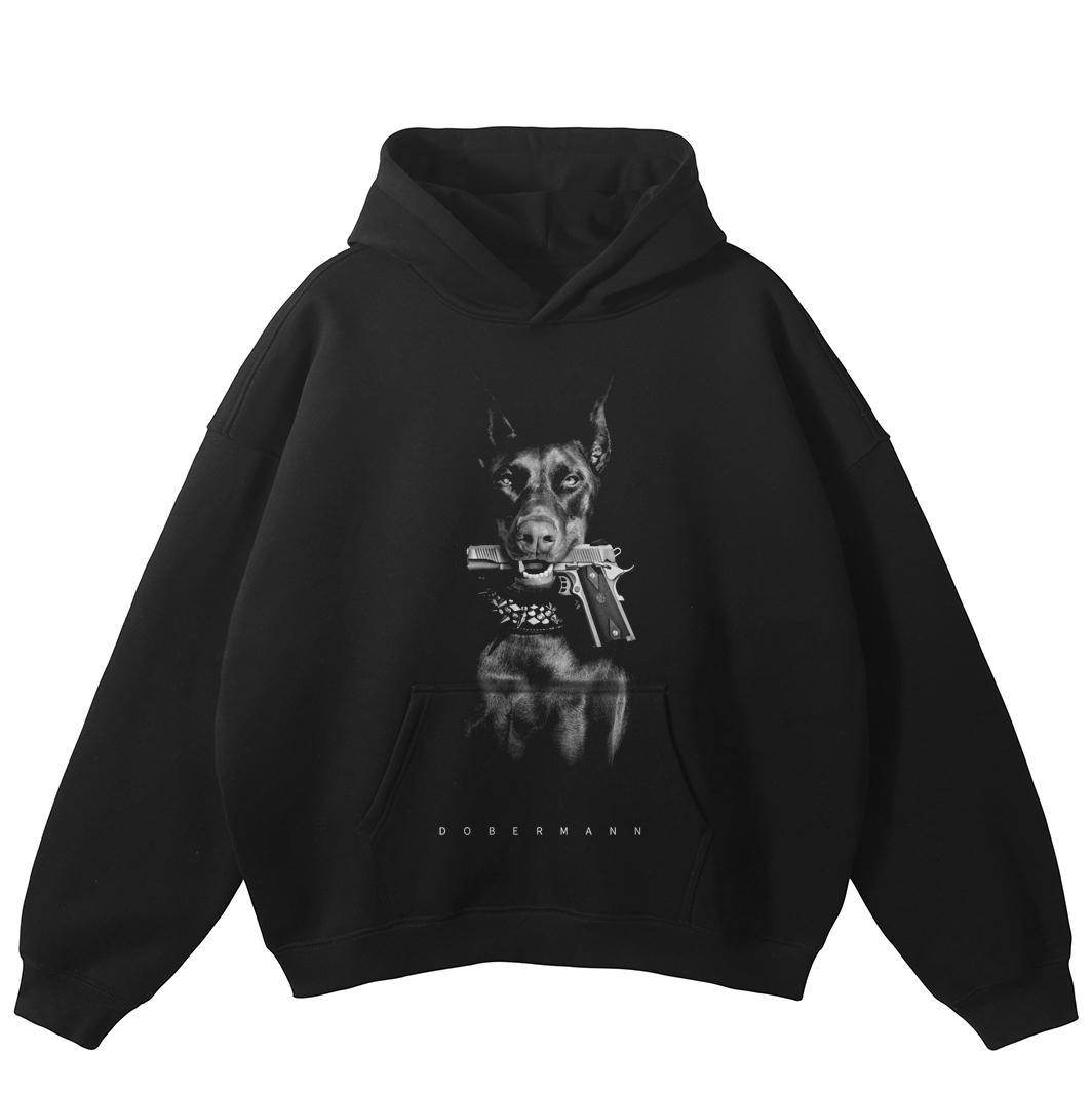 Толстовка с капюшоном унисекс с рисунком Dobermann большого размера и большим карманом S чёрный
Толстовка с капюшоном унисекс с рисунком Dobermann большого размера и большим карманом S чёрный