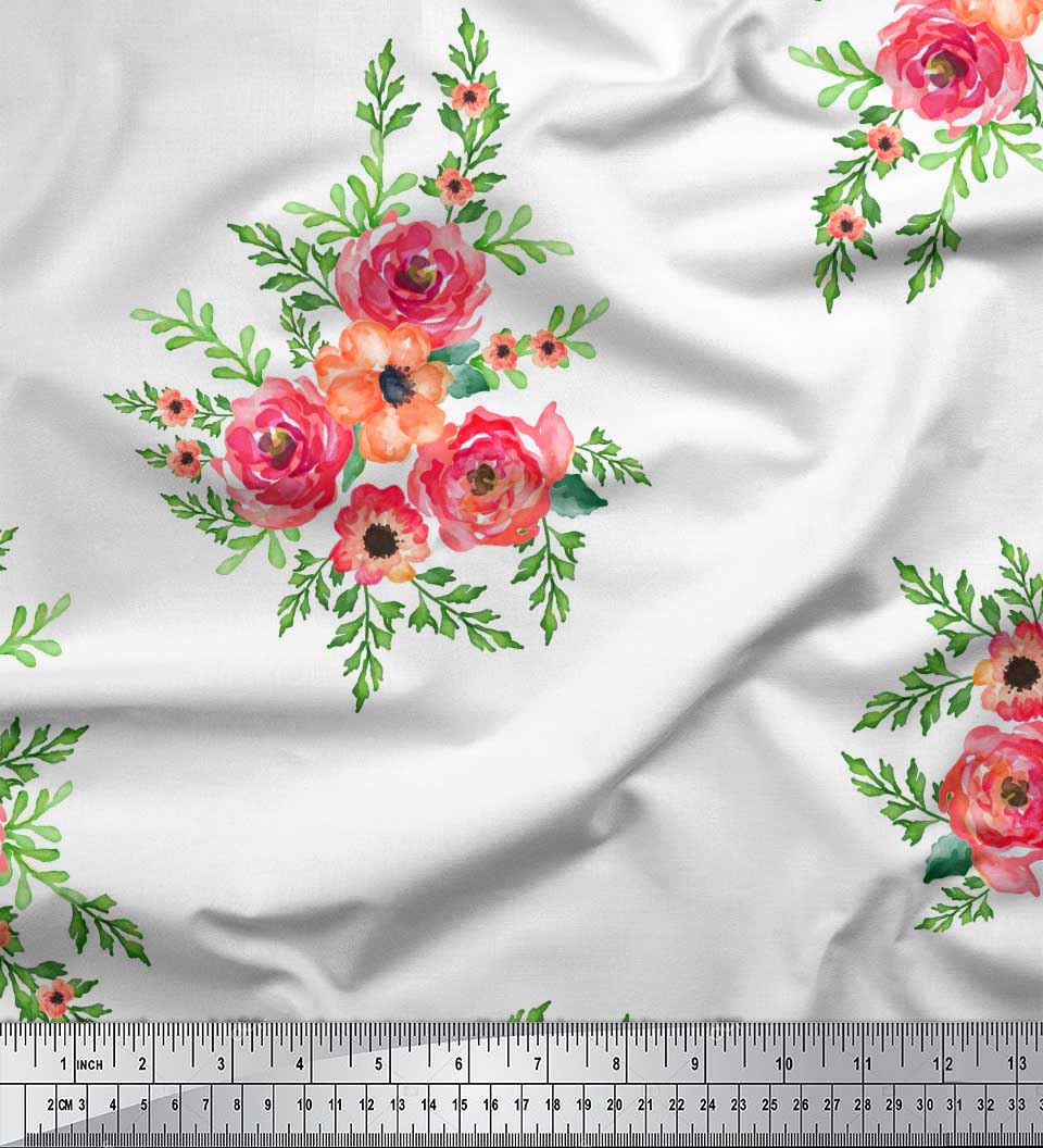 Чорна поліетиленова крепова тканина Soimoi з квітковим принтом, 42 дюйми 42 Inch Wide - Poly Crepe білий
Чорна поліетиленова крепова тканина Soimoi з квітковим принтом, 42 дюйми 42 Inch Wide - Poly Crepe білий