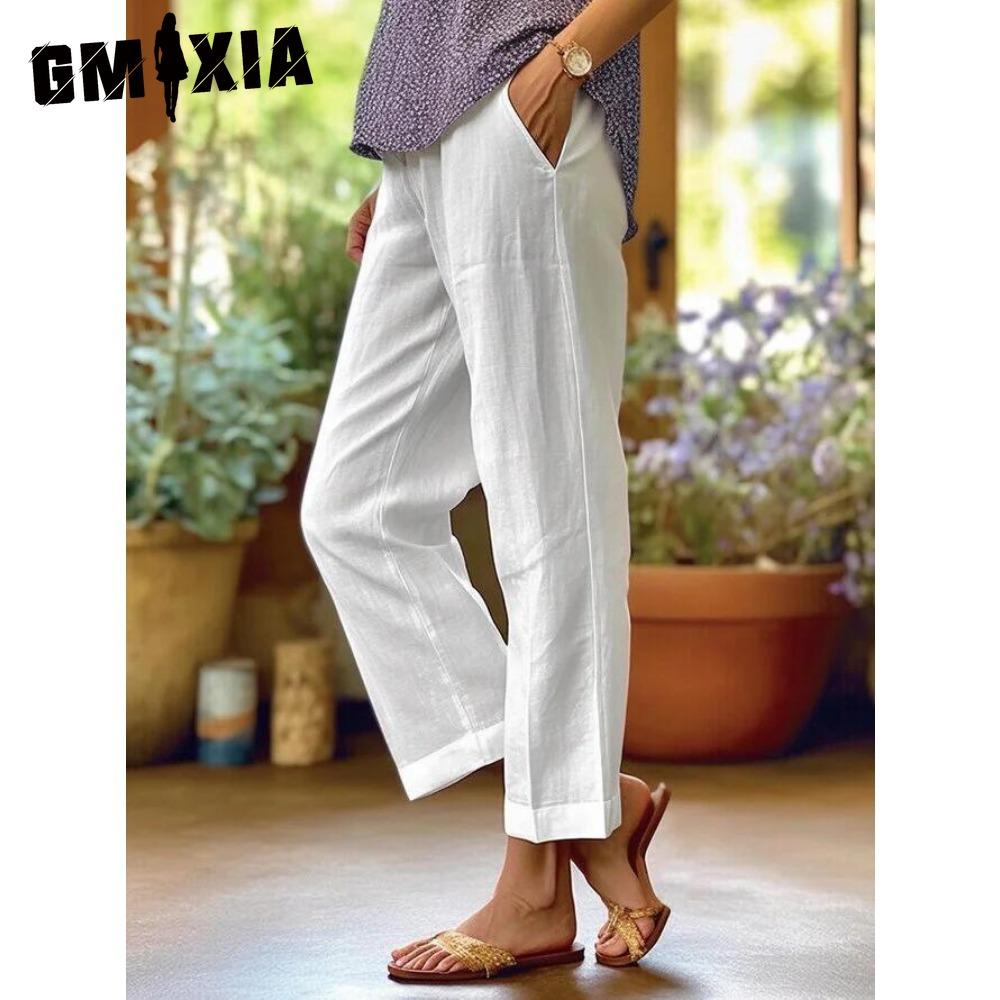 GMXIA Женские модные повседневные брюки и капри с однотонным принтом S белый
GMXIA Женские модные повседневные брюки и капри с однотонным принтом S белый