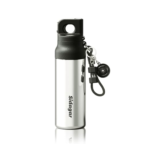 Sidagar 620ml Insulated Stainless Steel Tumbler, Reusable Leakproof Water Bottle with Strap, Portable Travel Coffee Cup, Silver
Sidagar 620ml Insulated Stainless Steel Tumbler, Reusable Leakproof Water Bottle with Strap, Portable Travel Coffee Cup, Silver