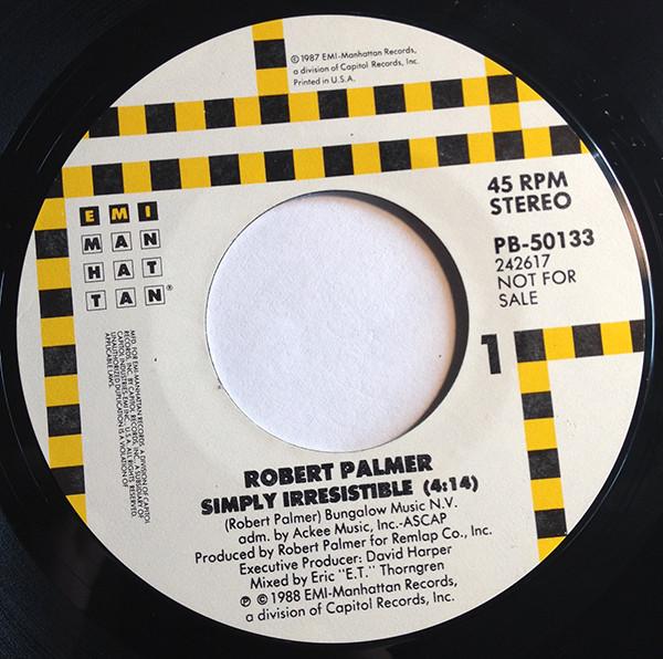 7inch Record ROBERT PALMER - Simply Irresistible B50133 EMI-Manhattan R 1988 US Rock Used
7inch Record ROBERT PALMER - Simply Irresistible B50133 EMI-Manhattan R 1988 US Rock Used
