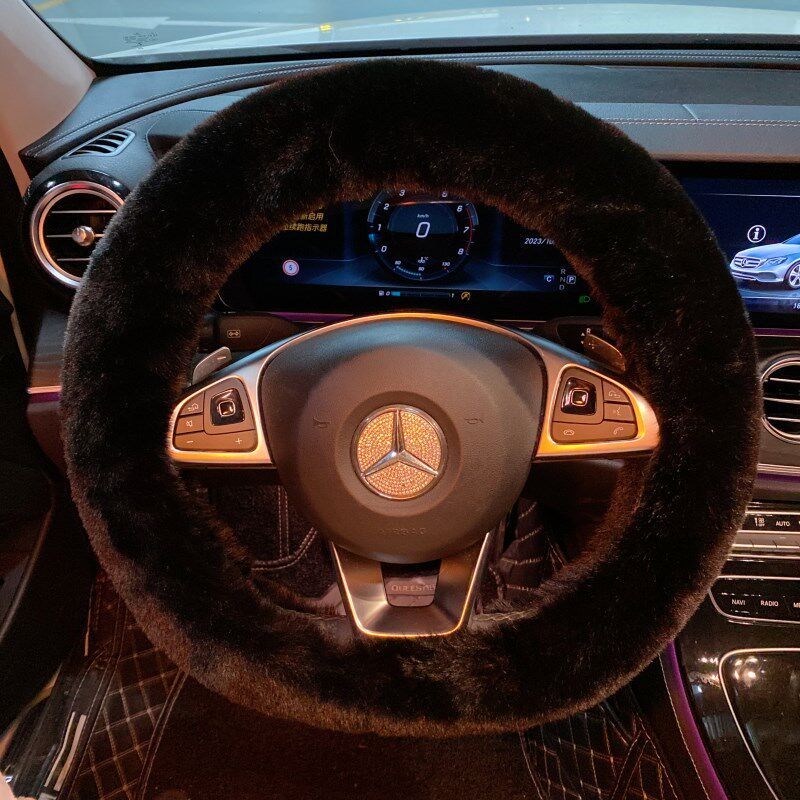 Car Steering Wheel Cover, Popular Pacha Dog Design, Cute for Men and Women, Winter Warm Plush Non-Slip Heated Car Handle Cover Long-Haired Black
Car Steering Wheel Cover, Popular Pacha Dog Design, Cute for Men and Women, Winter Warm Plush Non-Slip Heated Car Handle Cover Long-Haired Black