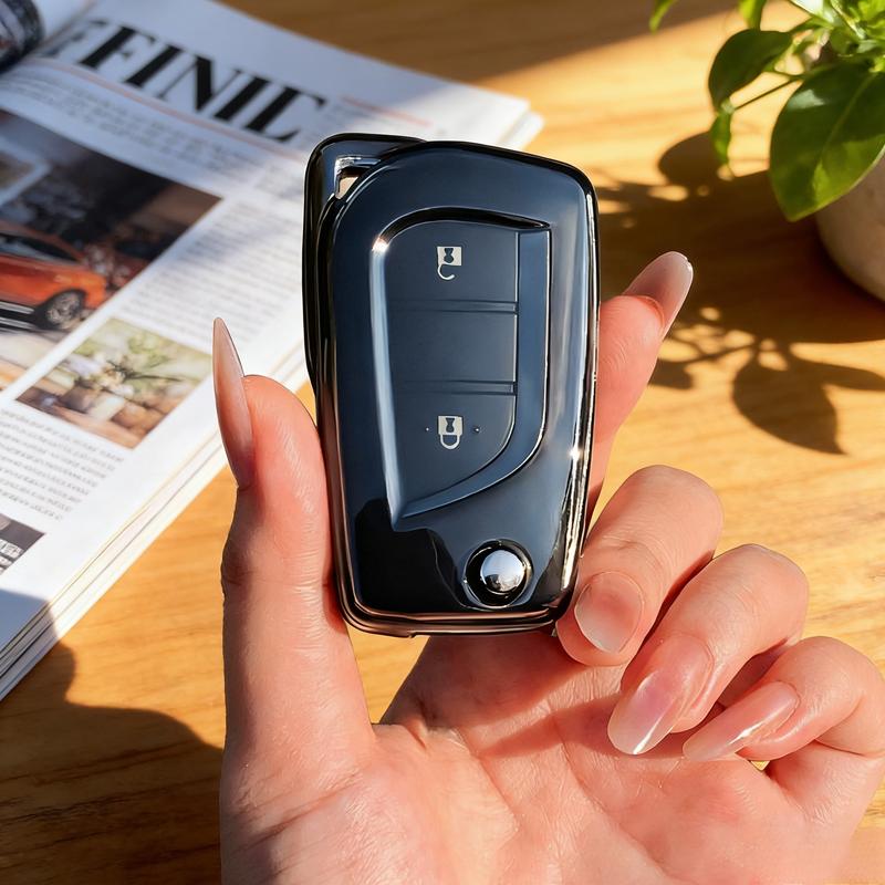 Прозрачный черный TPU чехол для ключа автомобиля Toyota Aygo Yaris Highlander Camry RAV4 2 3-кнопочный складной чехол держатель для брелока Аксессуары
Прозрачный черный TPU чехол для ключа автомобиля Toyota Aygo Yaris Highlander Camry RAV4 2 3-кнопочный складной чехол держатель для брелока Аксессуары
