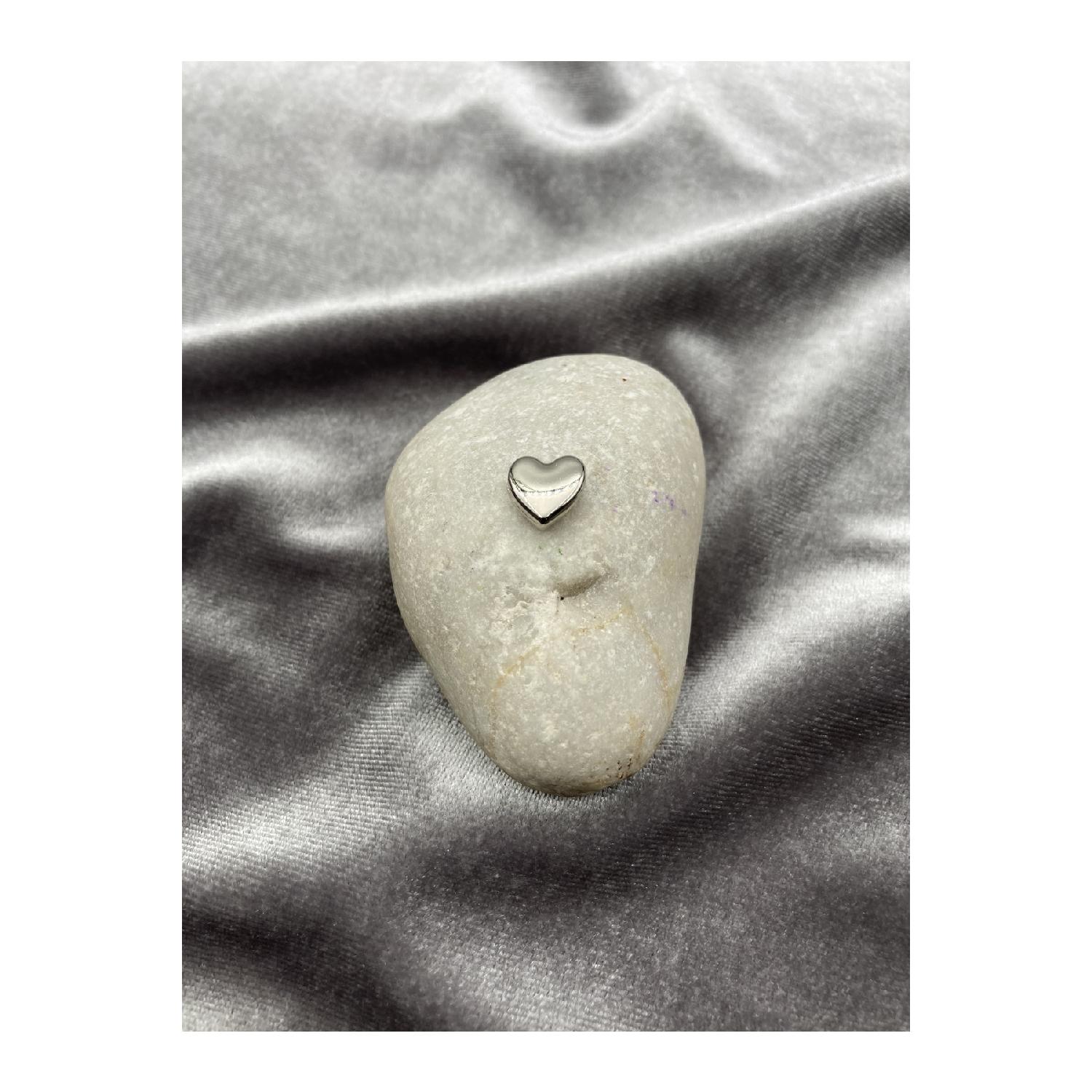 Ожерелье-браслет с родиевым покрытием в форме сердца 
Ожерелье-браслет с родиевым покрытием в форме сердца