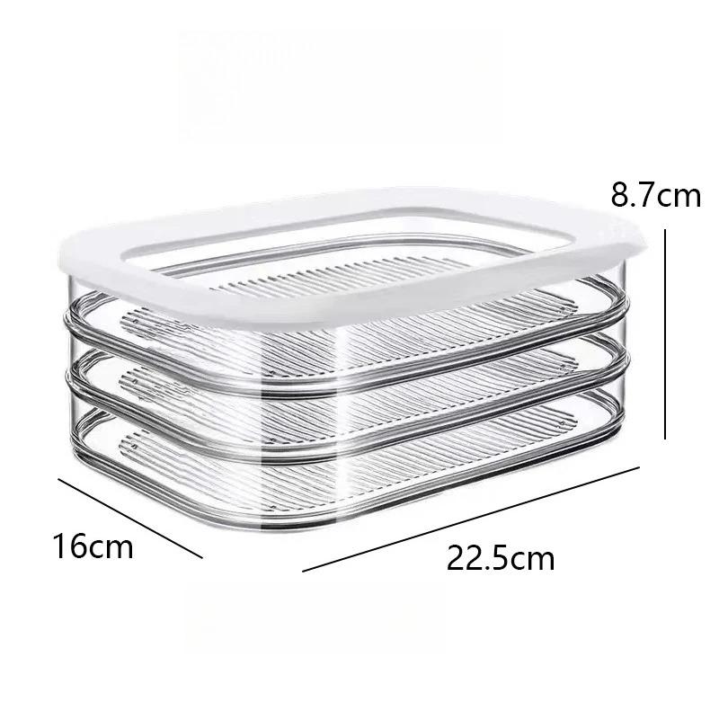 Штабелируемые контейнеры для хранения продуктов в холодильнике с крышкой, 3-слойный контейнер для мяса, для холодильника, для холодных закусок, контейнеры для приготовления еды
Штабелируемые контейнеры для хранения продуктов в холодильнике с крышкой, 3-слойный контейнер для мяса, для холодильника, для холодных закусок, контейнеры для приготовления еды