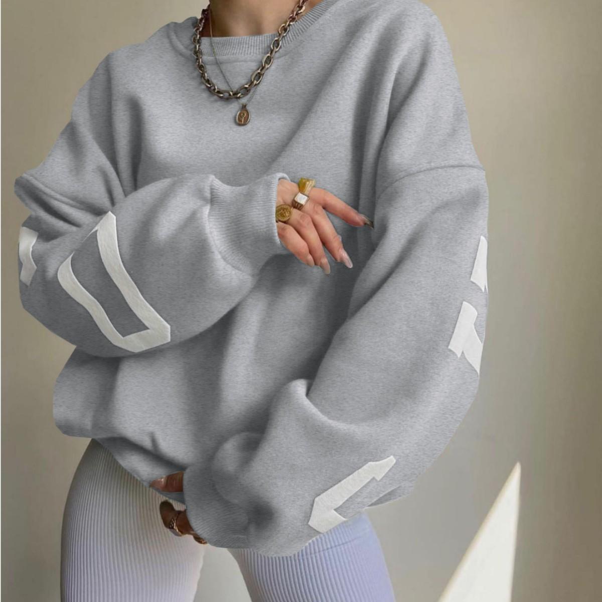 Свободный свитер, пуловер с длинным рукавом, утолщенный топ, модный женский свитер на весну и осень XL
Свободный свитер, пуловер с длинным рукавом, утолщенный топ, модный женский свитер на весну и осень XL