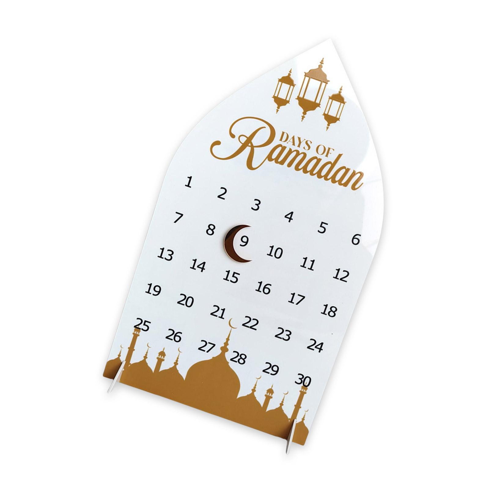Ramadans Countdown Calendar In Acrylic with Magnetic Moon Designs for Islamics Party Supplies Eid Mubarak Decoration B
Ramadans Countdown Calendar In Acrylic with Magnetic Moon Designs for Islamics Party Supplies Eid Mubarak Decoration B