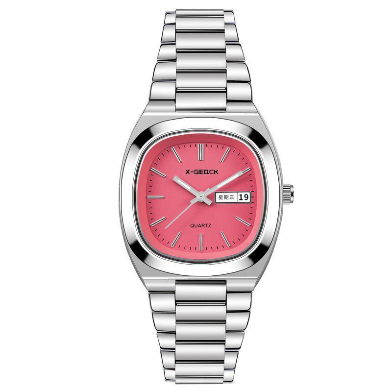 High Value Simple Double Calendar Women S Watch High Value Steel Belt Temperament Women S Watch Quartz Watch
High Value Simple Double Calendar Women S Watch High Value Steel Belt Temperament Women S Watch Quartz Watch
