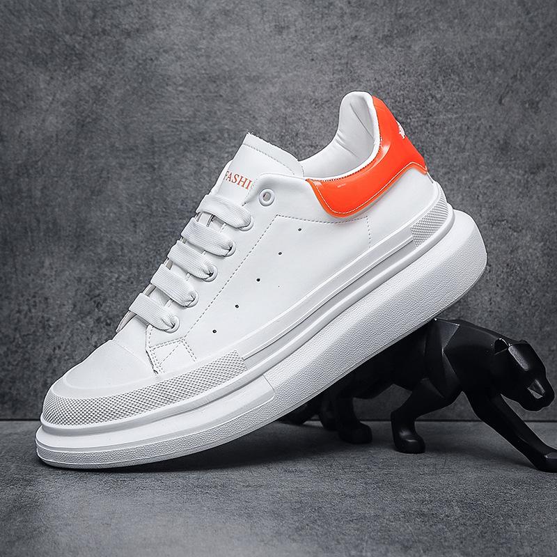 Men s shoes leather board shoes McQueen white shoes Korean version of trendy shoes men s clothing with casual platform live broadcast 38
Men s shoes leather board shoes McQueen white shoes Korean version of trendy shoes men s clothing with casual platform live broadcast 38