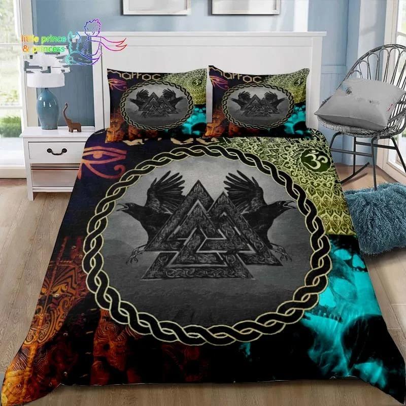 Viking Pattern Nordic Mythology Raven Bedding Set Single Twin Full Queen King Size Bed Set Adult Kid Bedroom 3D Print 70x133cm 2pcs
Viking Pattern Nordic Mythology Raven Bedding Set Single Twin Full Queen King Size Bed Set Adult Kid Bedroom 3D Print 70x133cm 2pcs
