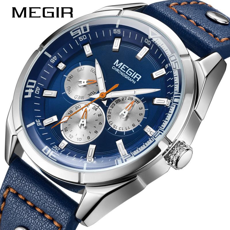 Популярные оригинальные кожаные мужские часы Meier MEGIR с календарем Week Week;s часы кварцевые часы с большим циферблатом 2072
Популярные оригинальные кожаные мужские часы Meier MEGIR с календарем Week Week;s часы кварцевые часы с большим циферблатом 2072