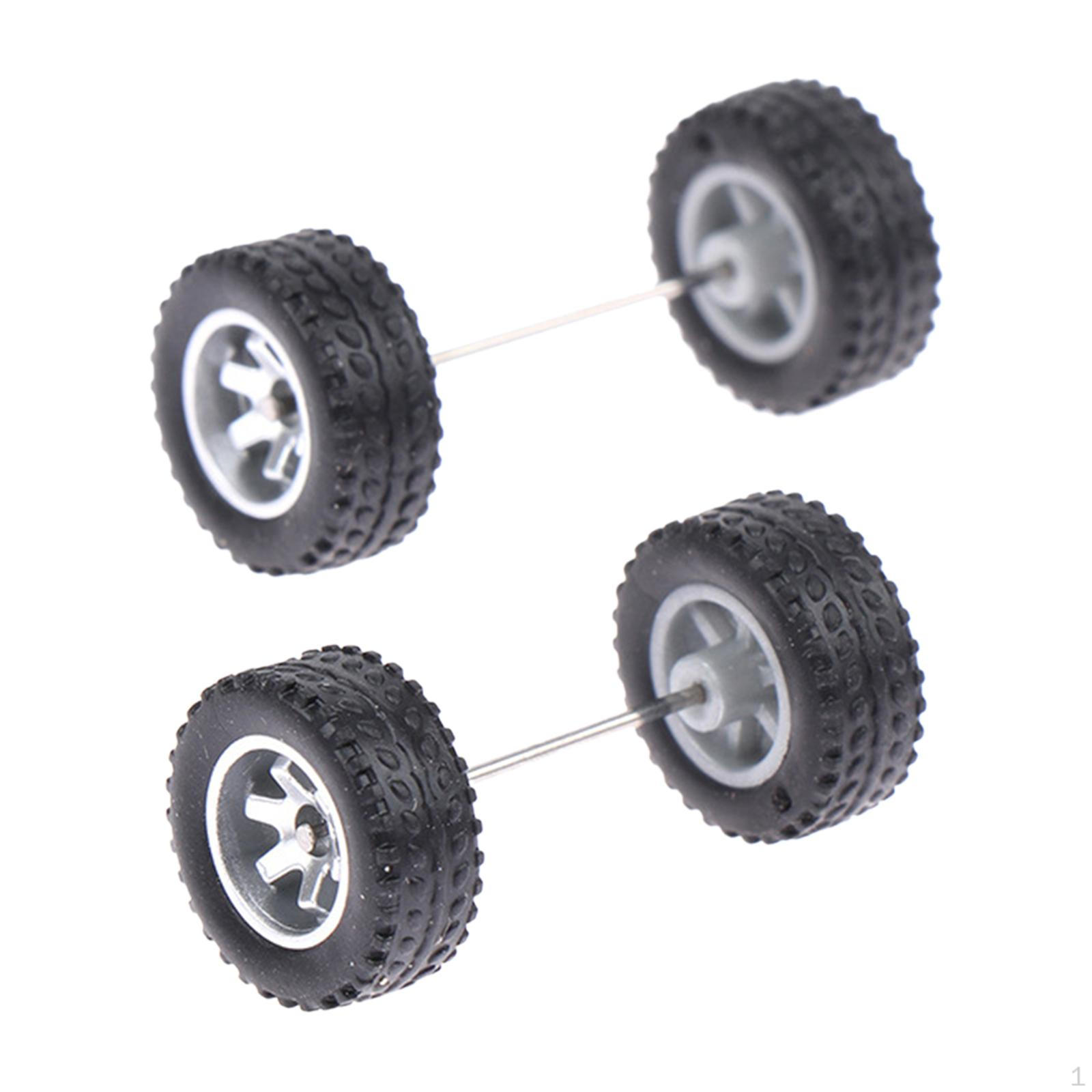 4 Pack 1/64 Scale Wheels with Axles for Diecast Car Models And RC Trucks Argent B
4 Pack 1/64 Scale Wheels with Axles for Diecast Car Models And RC Trucks Argent B