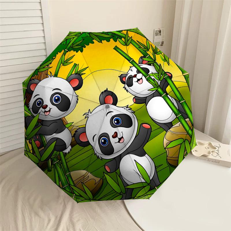 1PC Panda Bamboo Automatic Open/Close Umbrella with Windproof, 8-Rib Sturdy Canopy, Durable Ribs, Fashionable Design1311A
1PC Panda Bamboo Automatic Open/Close Umbrella with Windproof, 8-Rib Sturdy Canopy, Durable Ribs, Fashionable Design1311A
