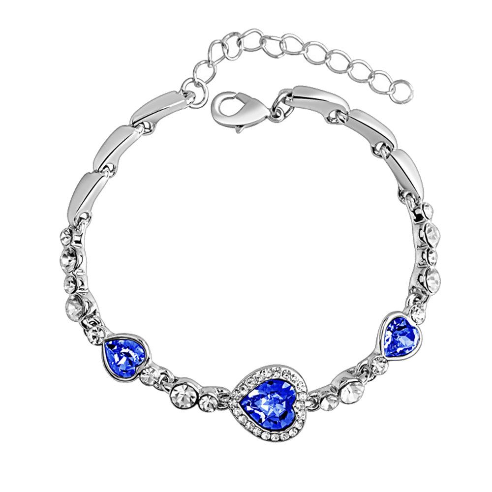European & American Fashion Ocean Heart Crystal Bracelet - Valentine s Gift for Women
European & American Fashion Ocean Heart Crystal Bracelet - Valentine s Gift for Women