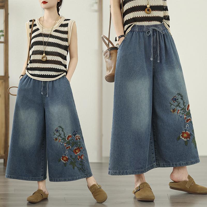 DIMANAF Plus Size 2025 Women Jeans Summer Pants High Waist Elastic Loose Embroidery Basic Pants Maxi M синий
DIMANAF Plus Size 2025 Women Jeans Summer Pants High Waist Elastic Loose Embroidery Basic Pants Maxi M синий