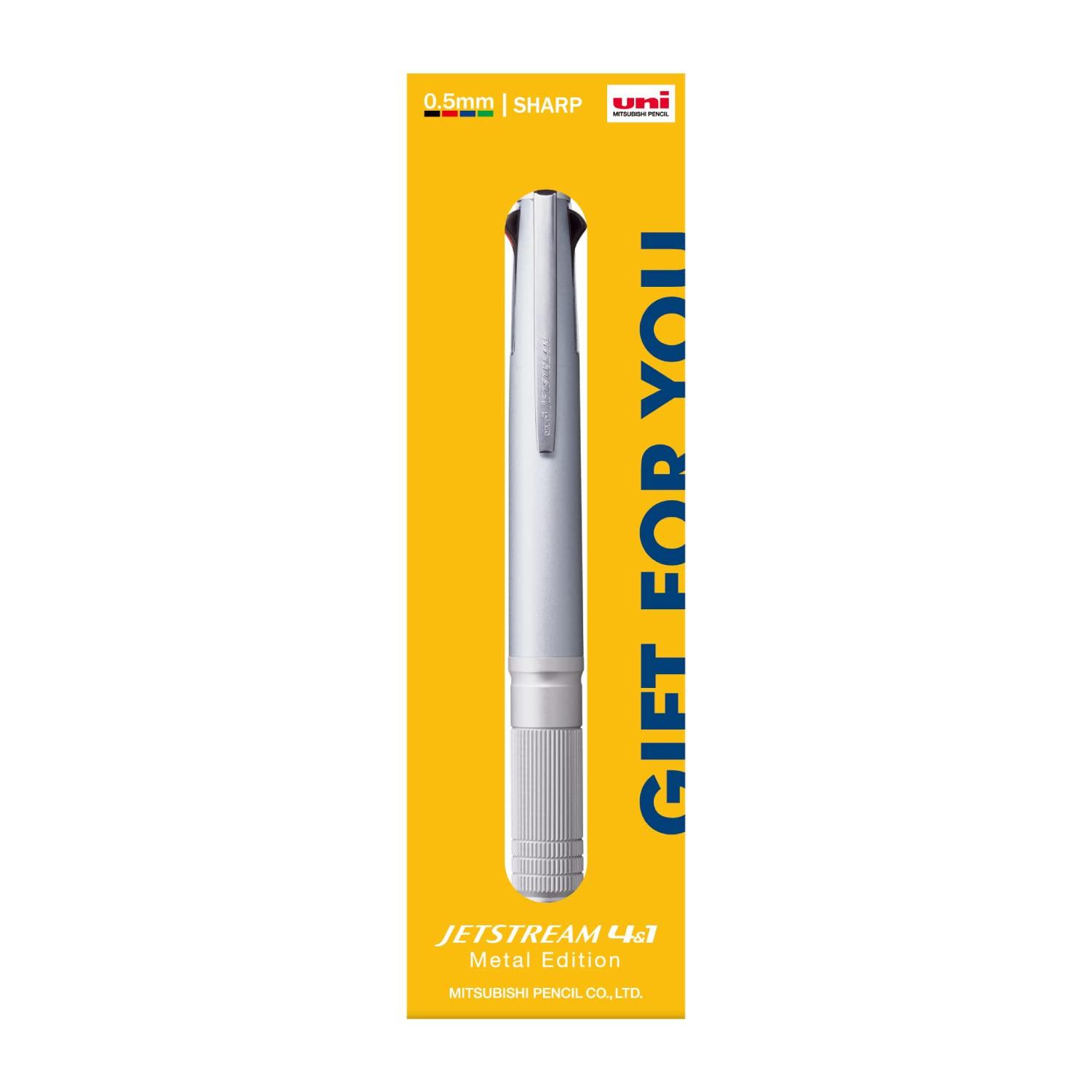 Mitsubishi Pencil Pen Jetstream Metal Edition Limited Edition Gift Package Ice Silver MSXE5200A8122 Multi-Function 4&1 0.5
Mitsubishi Pencil Pen Jetstream Metal Edition Limited Edition Gift Package Ice Silver MSXE5200A8122 Multi-Function 4&1 0.5