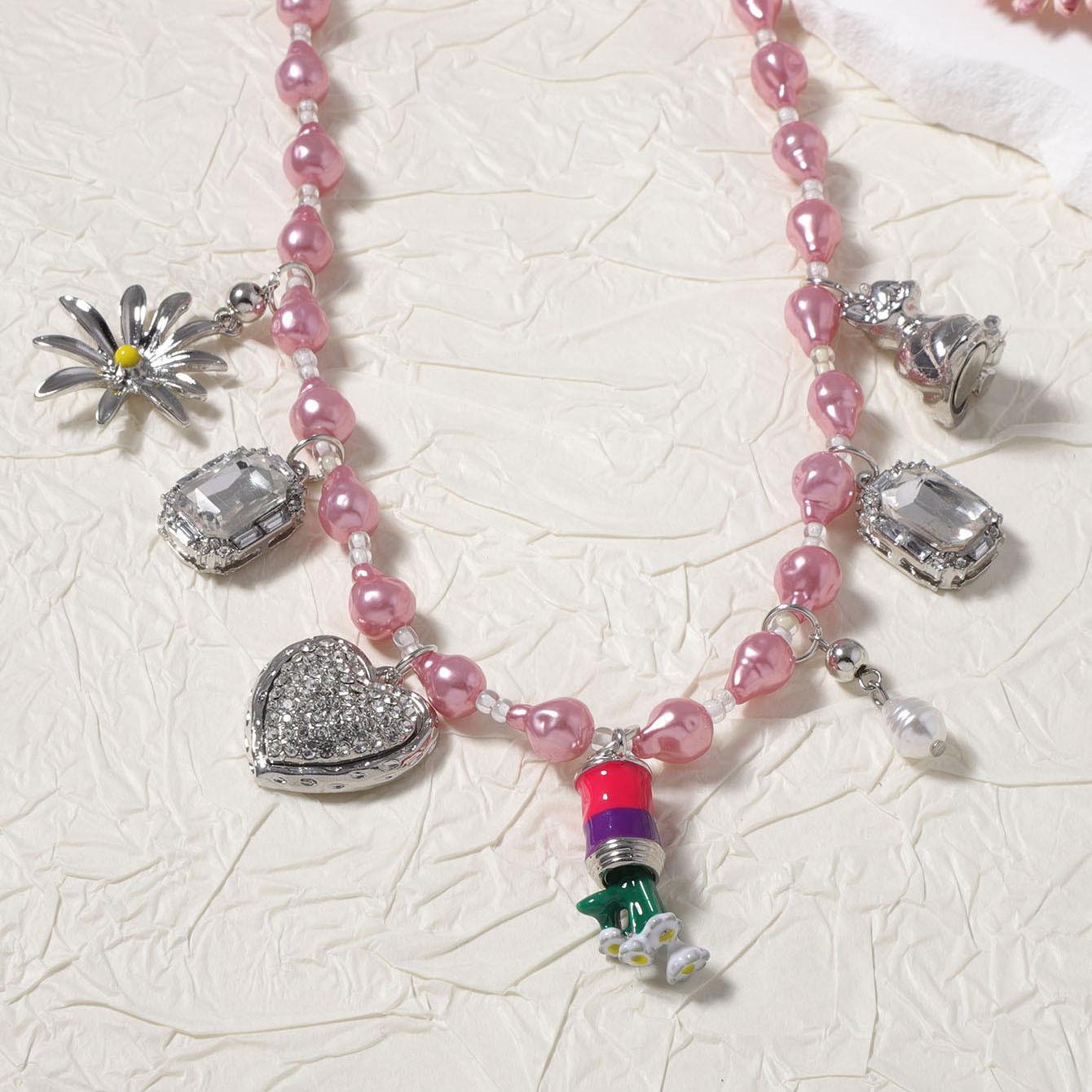 Stylish and elegant three-dimensional alloy pendant beaded necklace, exquisite and high-end versatile daily women s models срібний
Stylish and elegant three-dimensional alloy pendant beaded necklace, exquisite and high-end versatile daily women s models срібний