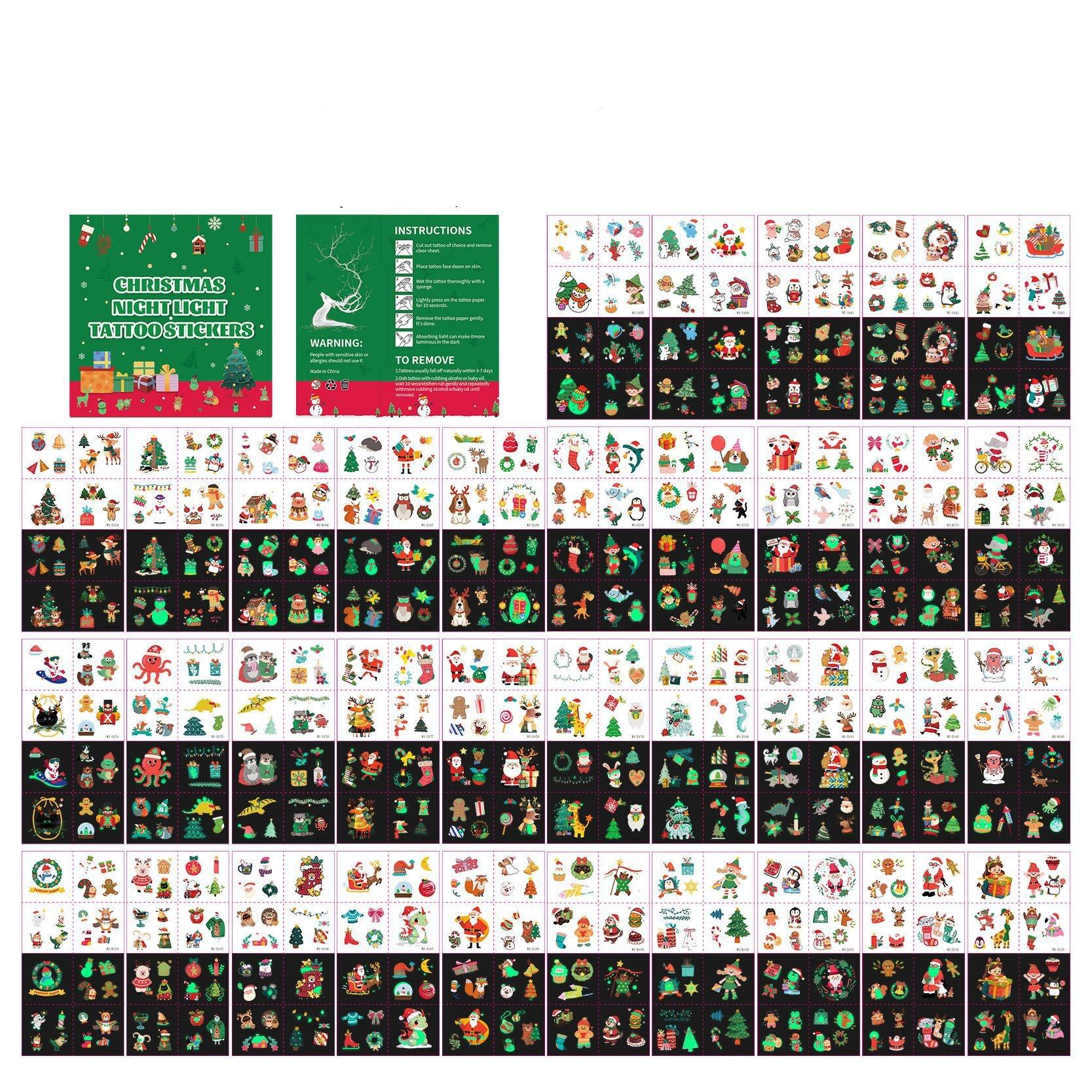 35pcs Christmas Temporary Tattoo Stickers Cartoon Santa Claus Elk Snowman Waterproof Luminous Fake Tattoos Christmas Party Props
35pcs Christmas Temporary Tattoo Stickers Cartoon Santa Claus Elk Snowman Waterproof Luminous Fake Tattoos Christmas Party Props