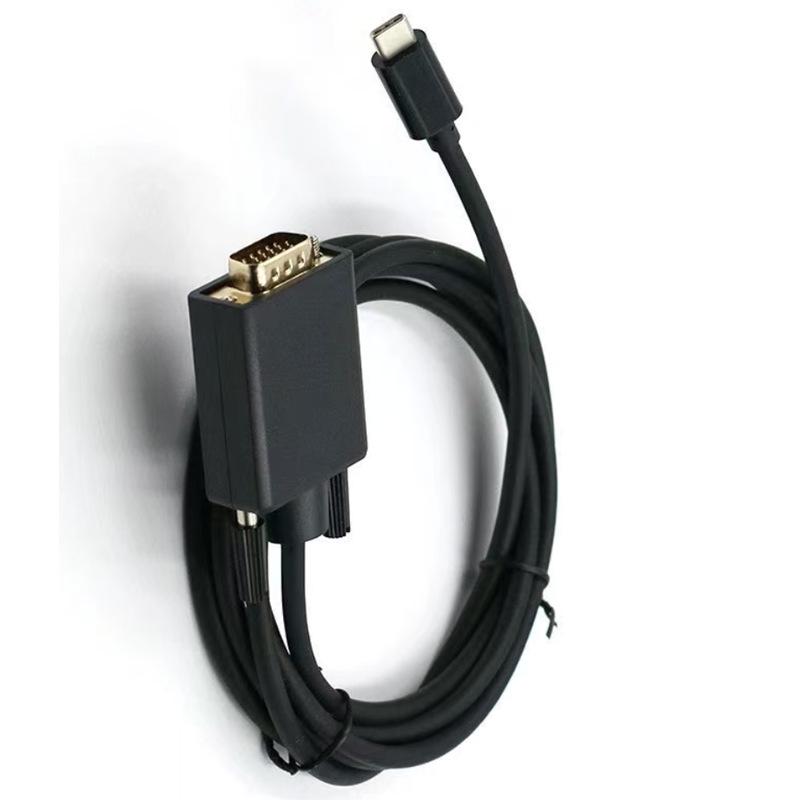 USB 3.1 Type-C to VGA Adapter Cable 1.8m for Phone/Tablet to Projector/TV
USB 3.1 Type-C to VGA Adapter Cable 1.8m for Phone/Tablet to Projector/TV