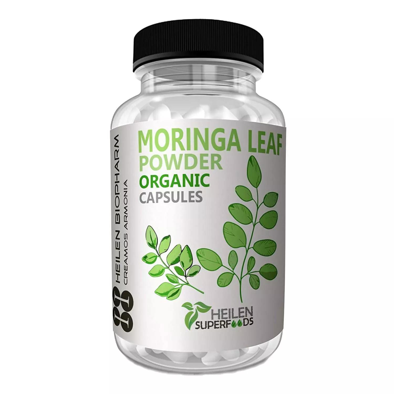 Moringa leaves (180 caps, 500 mg), Organic Moringa Leaf, Heilen Biopharma
Moringa leaves (180 caps, 500 mg), Organic Moringa Leaf, Heilen Biopharma