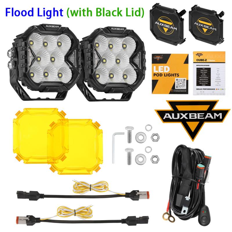 AUXBEAM 4-дюймовий світлодіодний куб 112 В для їзди з джгутом для вантажівки, пікапа, позашляховика (Точковий/Заливний/Комбінований промінь)
AUXBEAM 4-дюймовий світлодіодний куб 112 В для їзди з джгутом для вантажівки, пікапа, позашляховика (Точковий/Заливний/Комбінований промінь)