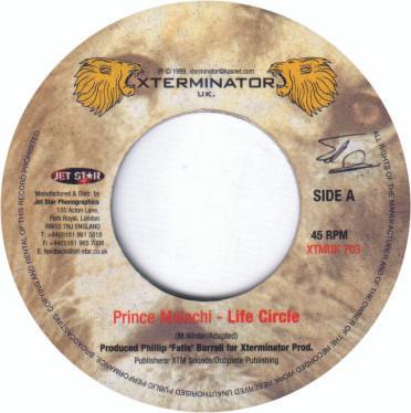 7inch Record PRINCE MALACHI - Life Circle XTMUK703 XTerminator UK Reggae, Ska & Dub Used
7inch Record PRINCE MALACHI - Life Circle XTMUK703 XTerminator UK Reggae, Ska & Dub Used