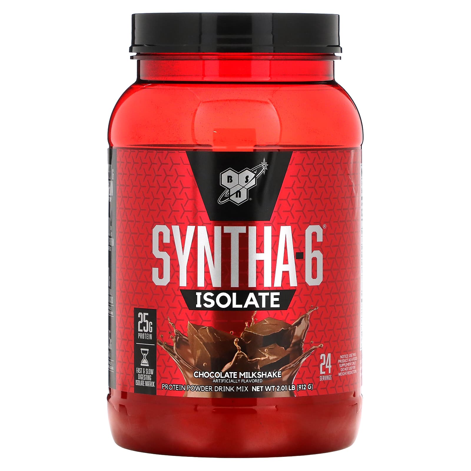 BSN, Syntha-6 Isolate, Protein Powder Drink Mix, Chocolate Milkshake, 2.01 lbs (912 g)
BSN, Syntha-6 Isolate, Protein Powder Drink Mix, Chocolate Milkshake, 2.01 lbs (912 g)