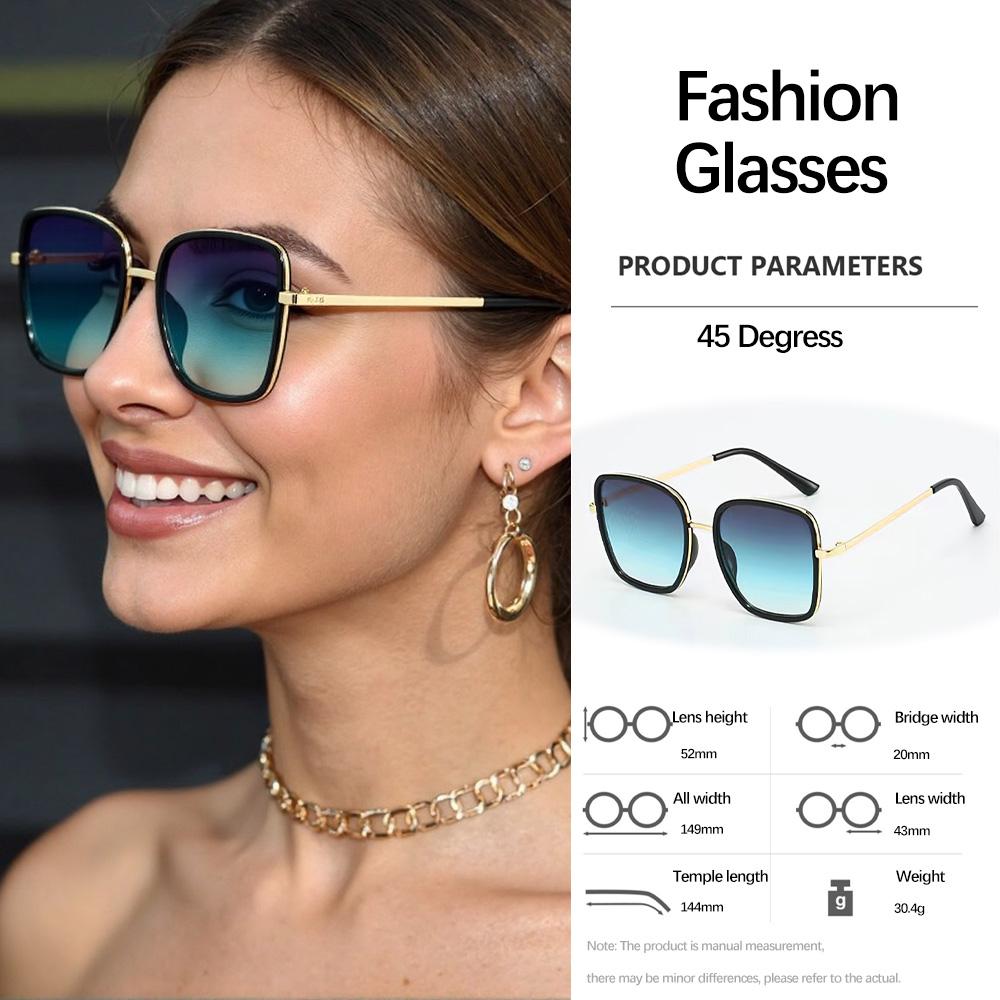 Light Sunglasses for Female Luxury Alloy Metal Decoration Square Large Frame Eyewear for Daily Styling Male Stylish Sunglasses Female
Light Sunglasses for Female Luxury Alloy Metal Decoration Square Large Frame Eyewear for Daily Styling Male Stylish Sunglasses Female