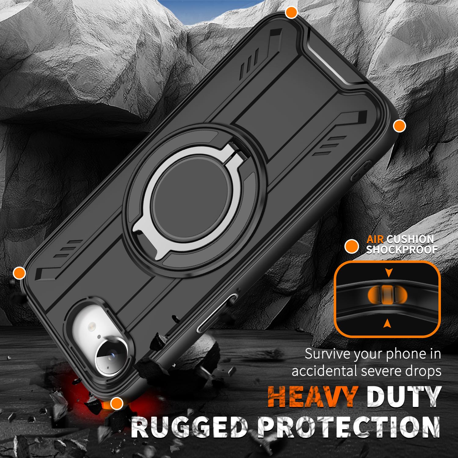 For iPhone 16e Case Compatible with MagSafe Rotating Ring Kickstand PC+TPU Shockproof Phone Cover Blue
For iPhone 16e Case Compatible with MagSafe Rotating Ring Kickstand PC+TPU Shockproof Phone Cover Blue