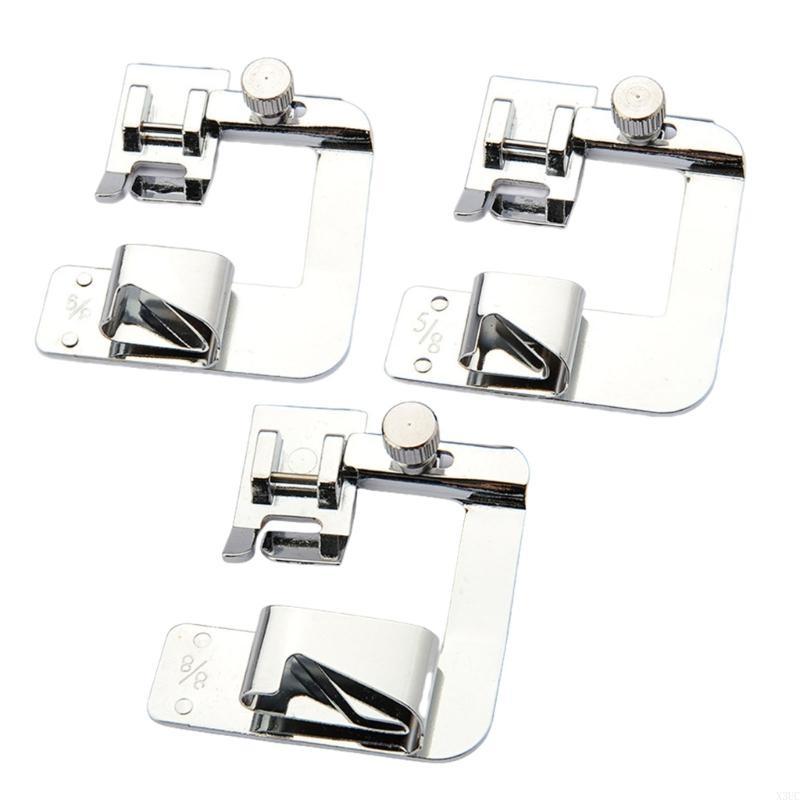 3Pcs Sewing Machine Presser Foot 8/8Inch, 6/8Inch, 4/8Inch Hemmer Foot Set for Household Sewing Machine X3UC China Mainland
3Pcs Sewing Machine Presser Foot 8/8Inch, 6/8Inch, 4/8Inch Hemmer Foot Set for Household Sewing Machine X3UC China Mainland