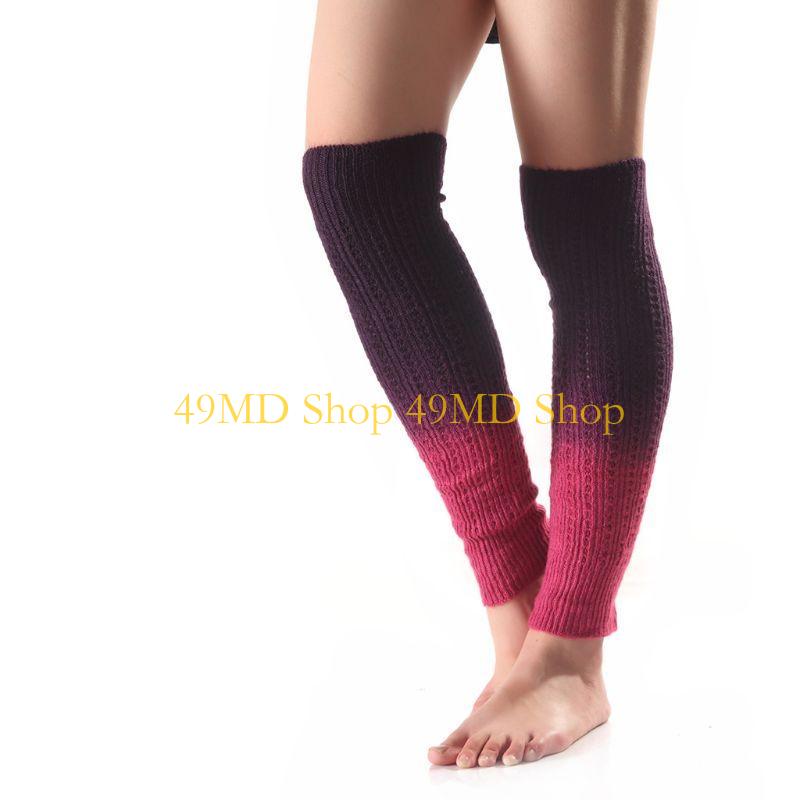 49MD Womens Girls Winter Gradient Color Cable Knitted Long Leg Warmers Footless Socks
49MD Womens Girls Winter Gradient Color Cable Knitted Long Leg Warmers Footless Socks