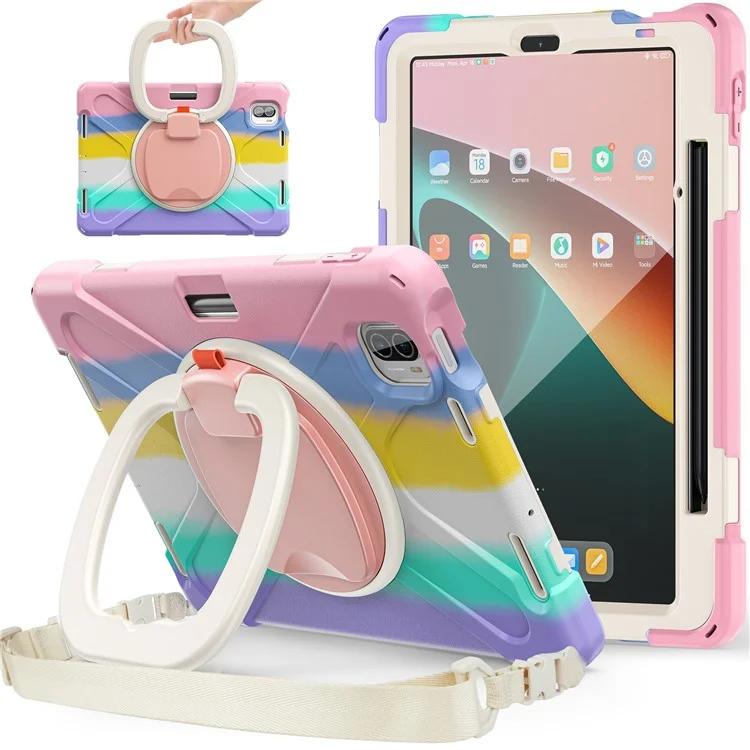 For Xiaomi Pad 5 Case PC+Silicone Shockproof Tablet Cover with Rotating Kickstand / Shoulder Strap
For Xiaomi Pad 5 Case PC+Silicone Shockproof Tablet Cover with Rotating Kickstand / Shoulder Strap