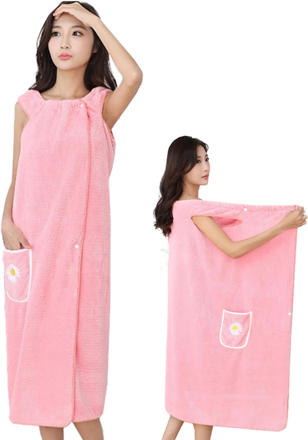 PACARON Носимое банное полотенце из махровой ткани, идеально подходящее для использования женский халат, карман, легкое, впитывающее, быстросохнущее, на одного человека (Сакура Пинк)
PACARON Носимое банное полотенце из махровой ткани, идеально подходящее для использования женский халат, карман, легкое, впитывающее, быстросохнущее, на одного человека (Сакура Пинк)