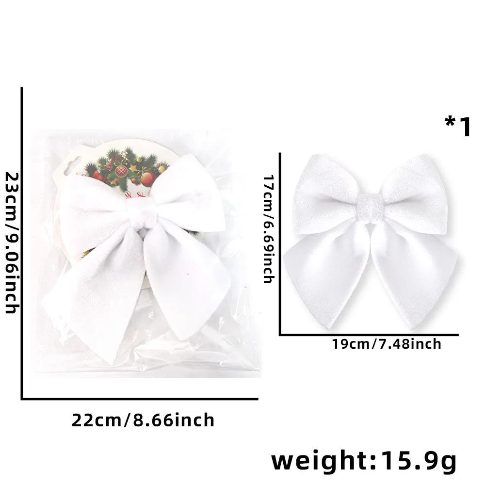 1pc Red Velvet Bows for Christmas Decorations DIY Window & Tree Hanging Ornament, Velour Bowknot Accent for Festive Home Décor белый
1pc Red Velvet Bows for Christmas Decorations DIY Window & Tree Hanging Ornament, Velour Bowknot Accent for Festive Home Décor белый
