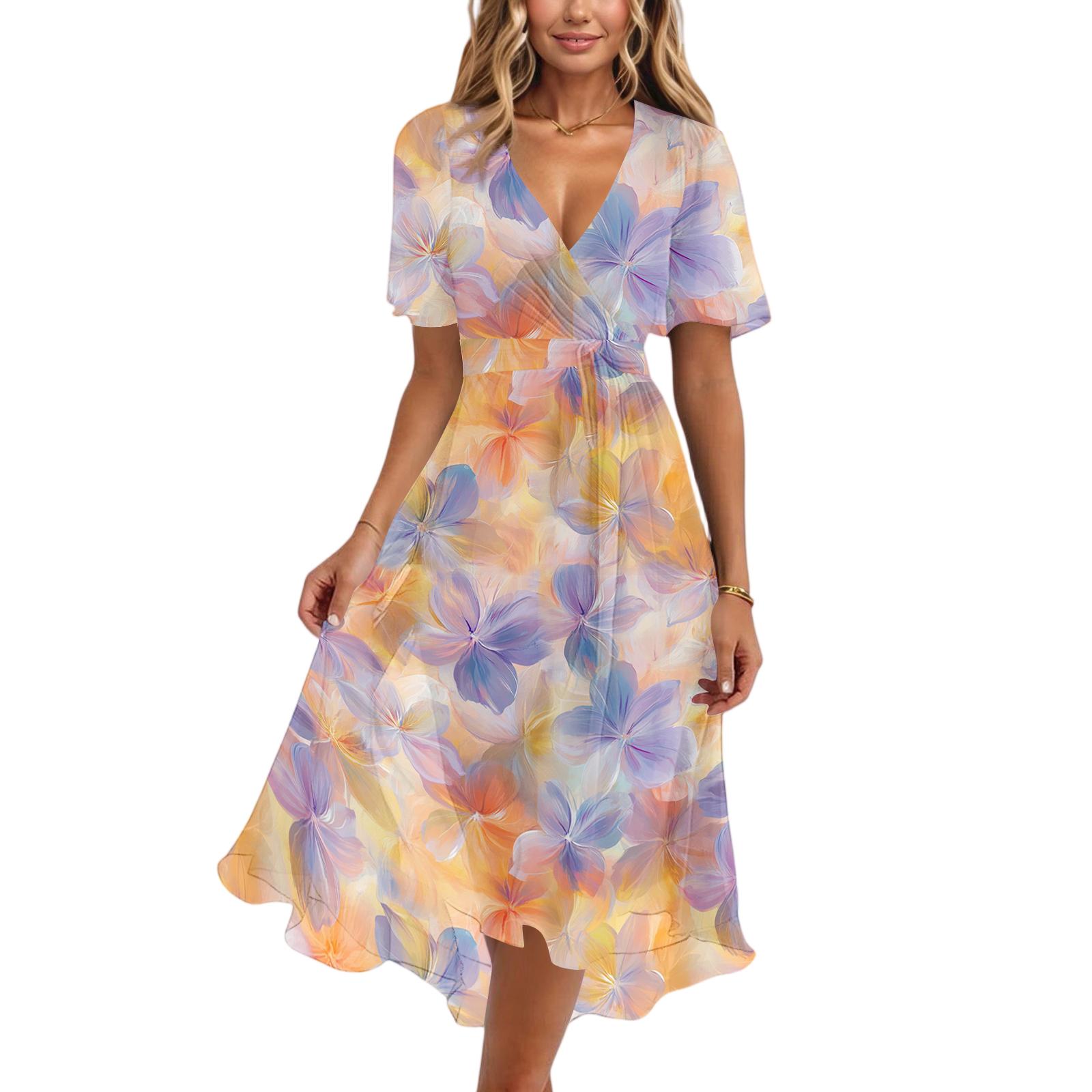Women s Fashion Casual V Neck Short Sleeve Retro Floral Print Dress Midi Length Lightweight Summer Dress XXL
Women s Fashion Casual V Neck Short Sleeve Retro Floral Print Dress Midi Length Lightweight Summer Dress XXL
