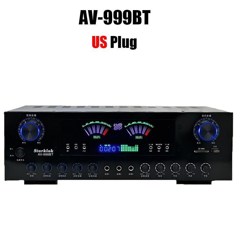 999BT Подвійний динамічний екран Цифровий Bluetooth підсилювач Hi-Fi Стерео Звук AMP Для дому Автомобільного театру Караоке Зборів Макс. 4000 Вт EU Plug чорний
999BT Подвійний динамічний екран Цифровий Bluetooth підсилювач Hi-Fi Стерео Звук AMP Для дому Автомобільного театру Караоке Зборів Макс. 4000 Вт EU Plug чорний