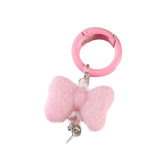 Keychain Pendant Rhinestones Bead Decor Plush Bow Design Keychain Charm with Smooth Spring Buckle Backpack Accessory рожевий
Keychain Pendant Rhinestones Bead Decor Plush Bow Design Keychain Charm with Smooth Spring Buckle Backpack Accessory рожевий