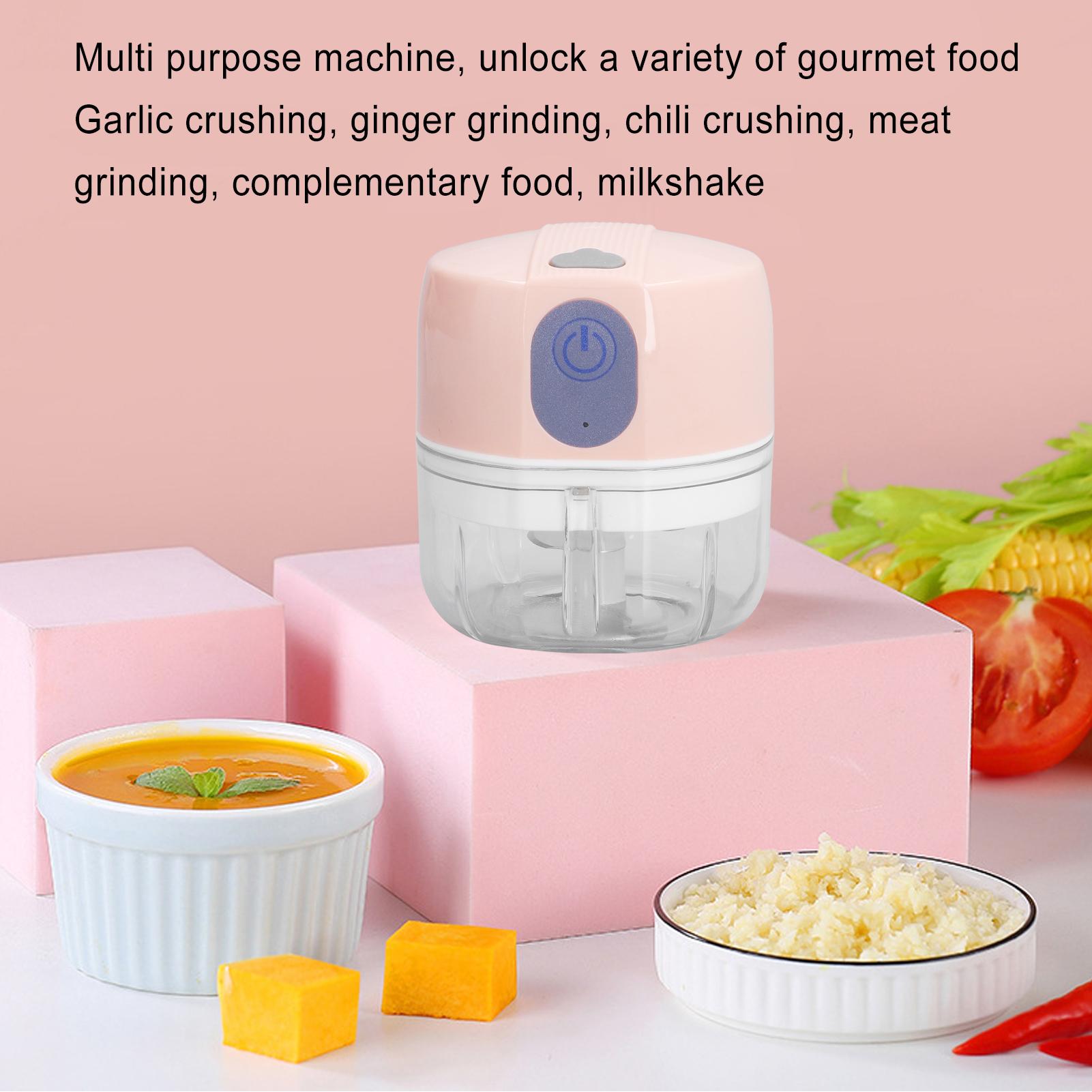 Electric Garlic Masher Wireless Automatic Garlic Chopper for Kitchen Cooking 100ml
Electric Garlic Masher Wireless Automatic Garlic Chopper for Kitchen Cooking 100ml