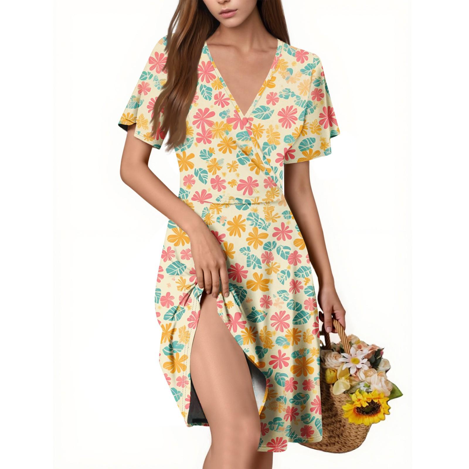 Женское повседневное модное платье с V-образным вырезом и принтом без рукавов XL жёлтый
Женское повседневное модное платье с V-образным вырезом и принтом без рукавов XL жёлтый