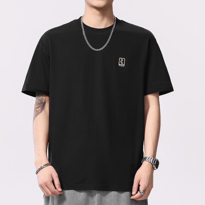 Updated Summer Mens Thin 210g Short-sleeved T-shirt Sanchan Silk T-shirt Mens Top 4XL чорний
Updated Summer Mens Thin 210g Short-sleeved T-shirt Sanchan Silk T-shirt Mens Top 4XL чорний